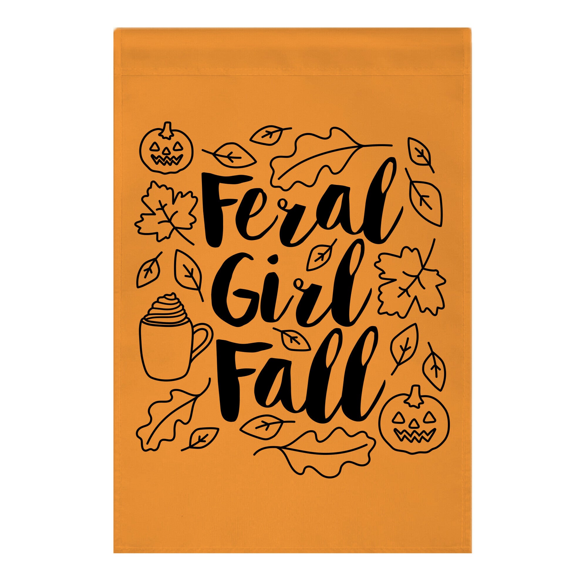 Basic Feral Girl Fall Garden Flag